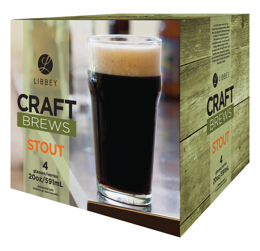 Set de Vasos Craft Brews English Pub - 4 Piezas